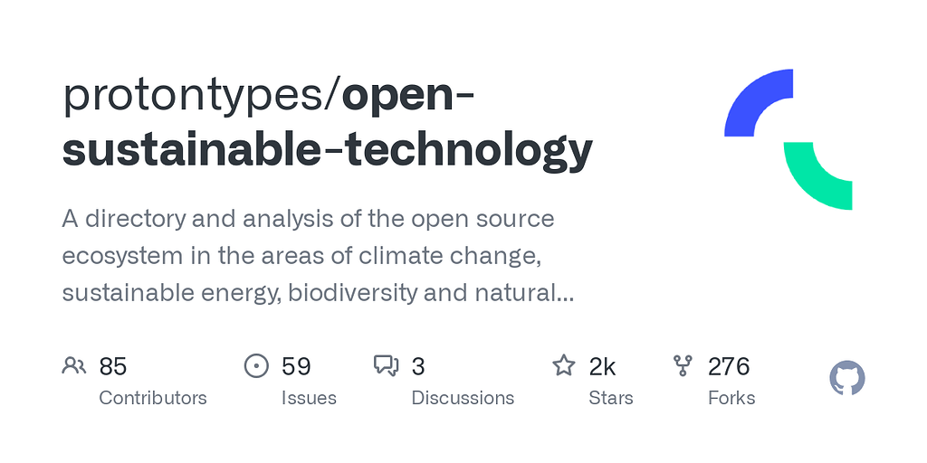 Open Technology Example Picture GitHub - open-sustainable-technology: A curated list of open technology ...